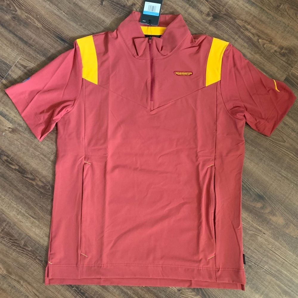 Washington Football Team Nike Coaches Short Sleeve Quarter-Zip Jacket Men's Sz M